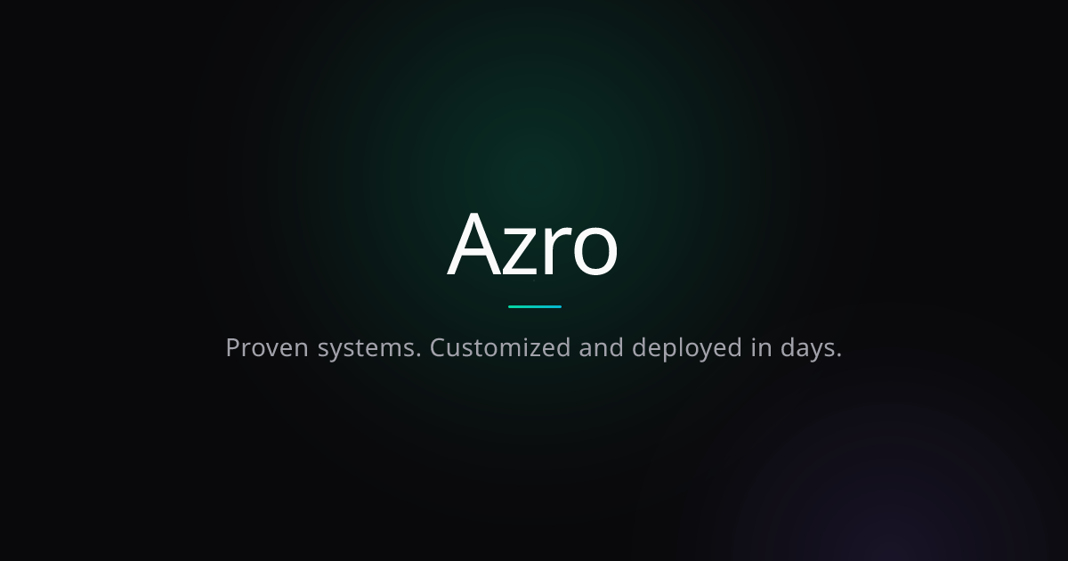 Azro | AI Agents, Automation & Custom Apps for Businesses